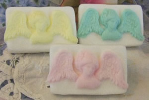 Cameo with Wings Soap Bar Mold