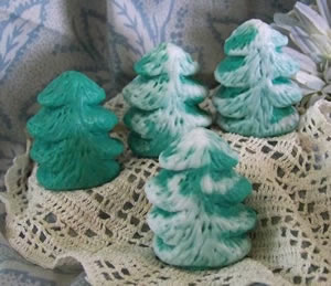 Little Pine Christmas Tree Soap, Wax and Beeswax Mold