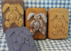 Floppy Hand-Stitched Bunny Bar Soap Mold
