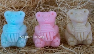 Bear with Cupcake Soap Mold