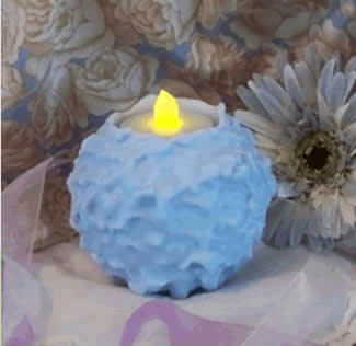 Large Snowball Flicker Candle Mold
