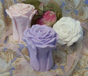 Ruffled Rose Bloom Soap Mold