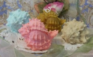 Ruffled Sea Shell Soap and Candle Mold