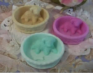 Puppy Asleep in Dog Bed Soap Mold