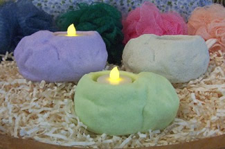 Large Spa Rock Flicker Candle Mold