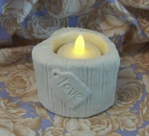Vintage Ticking Heart Flicker Candle Mold