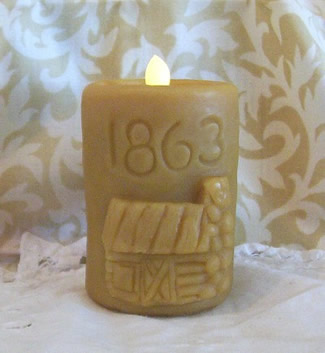 1863 Gettysburg Flicker Pillar Candle Mold