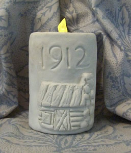 1912 Cabin Olde Homestead Cabin Pillar Flicker Candle Mold