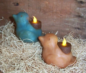 Bird Flicker Candle Mold
