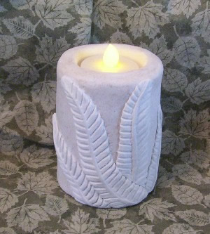 Botanical Ferm Flicker Pillar Candle Mold