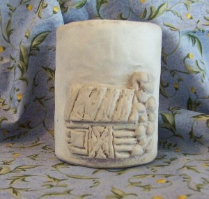 Woodland Log Cabin Pillar Flicker Candle Mold
