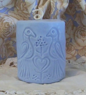 Fraktur Pillar Flicker Candle Mold