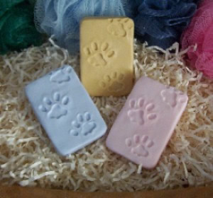 Paw Print Soap Bar Mold