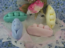 Three Peas in a Pod Soap Mold