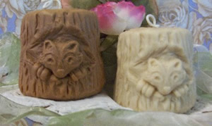 Racoon Pillar Candle Mold