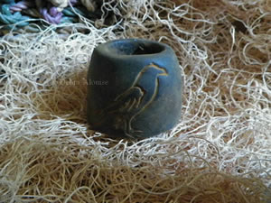 Primitive Raven Flicker Cone Candle Mold