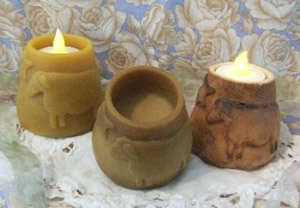 Quilted Sheep Flicker Candle Mold