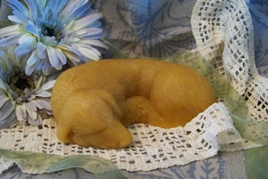 Sleeping Puppy Soap and Wax Mold
