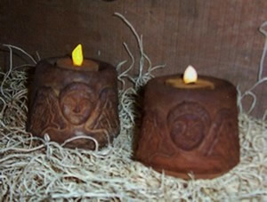 Tombstone Angel Cupboard Flicker Candle Mold